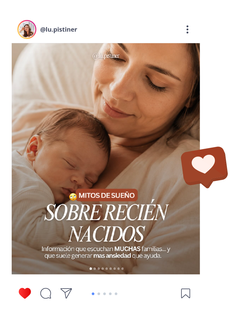 Publicación de Instagram de Lu Pistiner